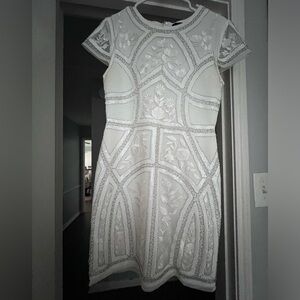 Lulu’s white beaded dress